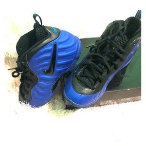 Nike Little Posite Pro GS  Hyper Cobalt Black Blue